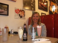 A great shake at the authentic diner
